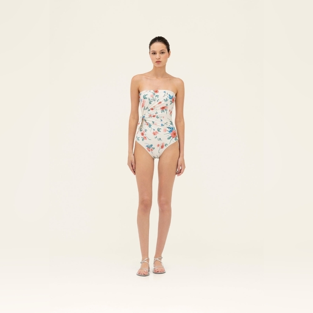 AGUA By Agua Bendita Morena Mosqueta One Piece Swimsuit Size L - Picture 2 of 9